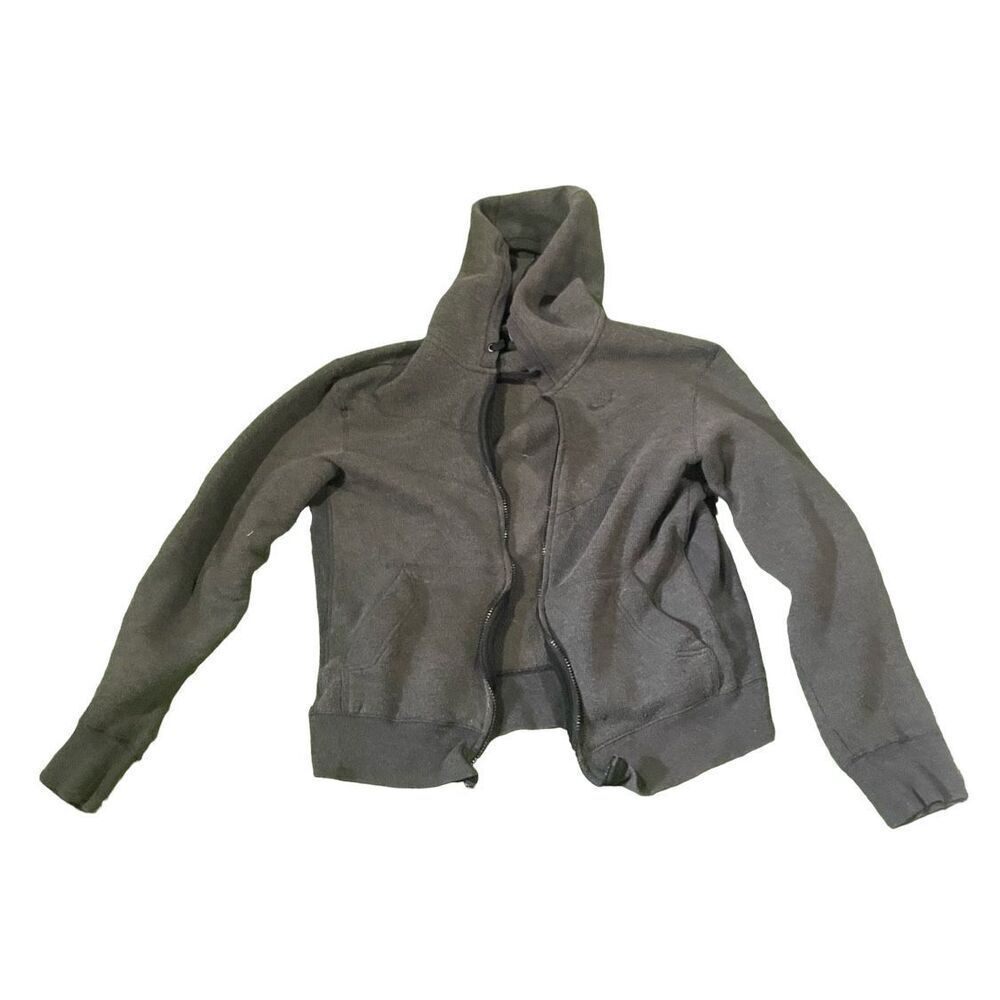 Boys Kids NIKE Gray Hoodie SZ M Hooded Sweatshirt Medium Zip UP Sweater